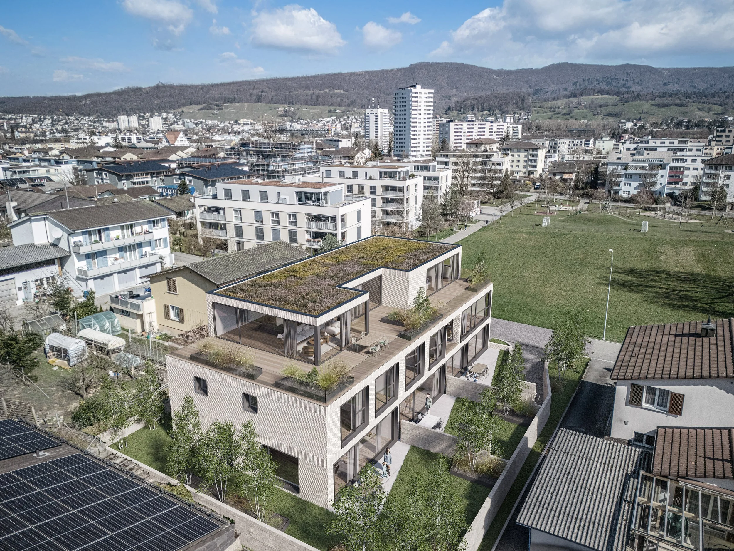 Linea Definita – Aussenansicht des Baukörpers