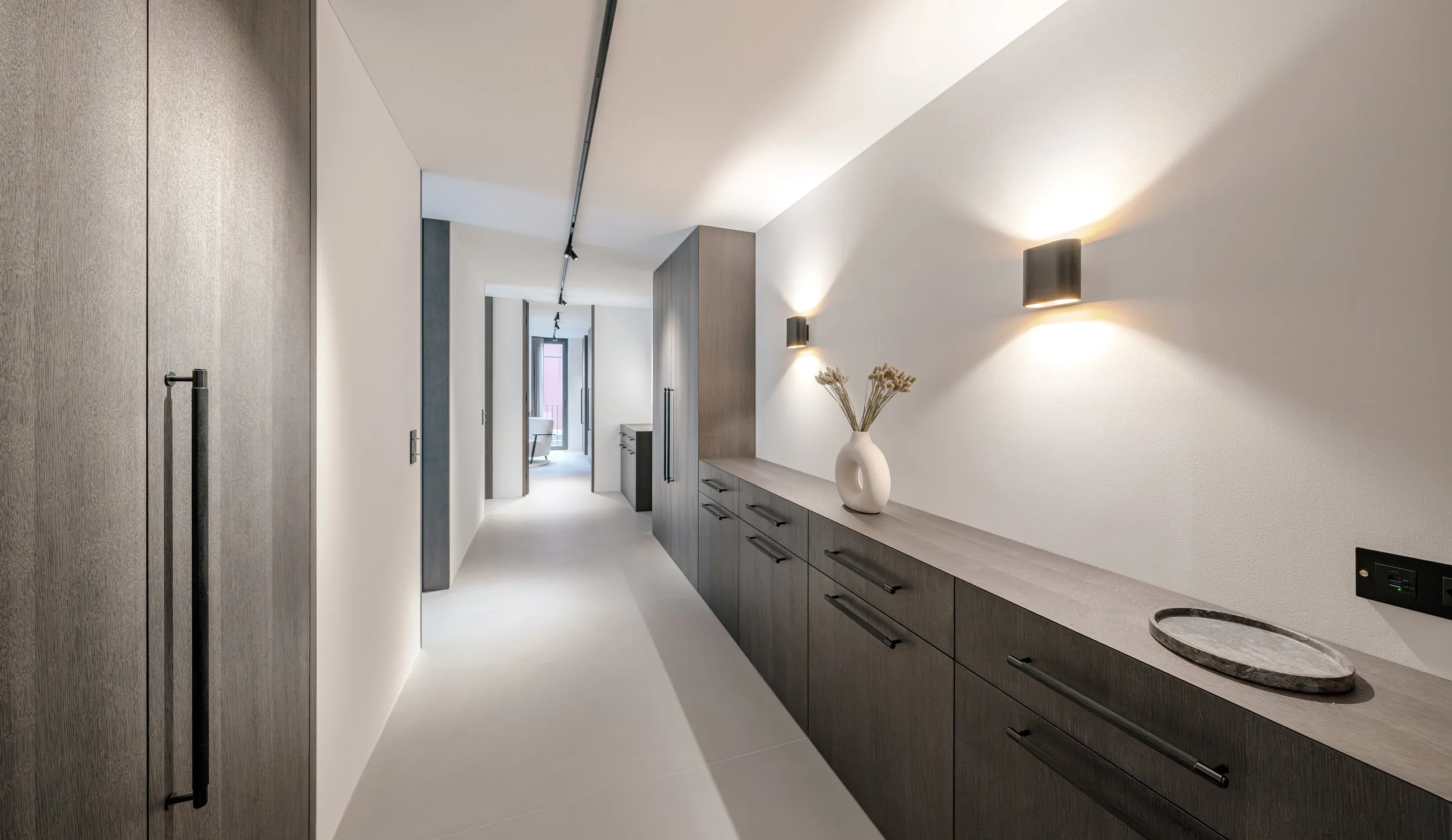 Terrassenhaus puro panorama, reduzierte Materialität, Ennetbürgen